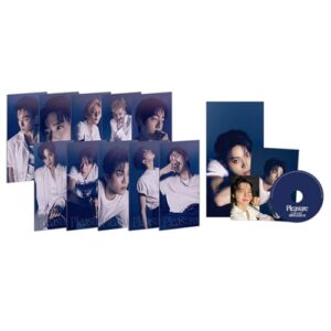 TREASURE - SPECIAL MINI ALBUM [PLEASURE] (BLUE Ver. / Random) Booklet + Postcard + CD + Selfie Photocards + Mini Poster + 4 Extra Photocards - TREASURE (CDs)