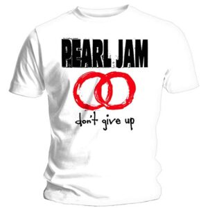 Pearl Jam Camiseta masculina Don't Give Up Slim Fit branca, Branco, G (CDs)