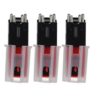Bewinner Agulha para Toca-discos, Substituição de 3 Pacotes para Toca-discos LP, Material ABS, Fácil de Instalar, Sem Necessidade de Ferramentas, Caneta Fonográfica (Modelo de poste de plástico) (Equipamentos)