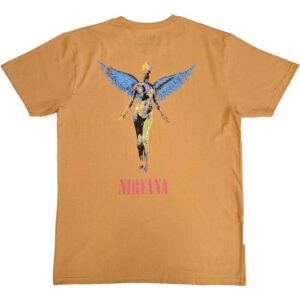 Camiseta Nirvana In Utero Angel, Laranja, GG (CDs)