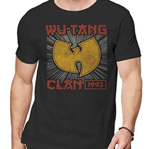 Wu-Tang Clan Camiseta Tour 93 Soft Slim Fit, Preto, M (CDs)
