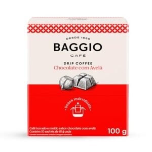 Baggio Café Drip Coffee Aroma Chocolate Avelã 10 Sachês 10g (Café)