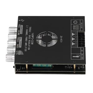 SPYMINNPOO Placa Amplificadora de Potência Compacta HiFi ZK HT21 Com Controle de Volume e Múltiplas Entradas para CD Players, Adequada para Alto-falantes de 30-200W (Equipamentos)