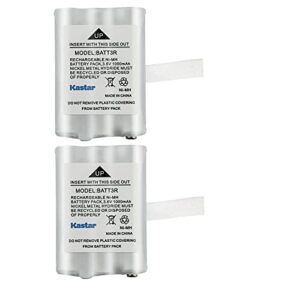 Kastar Pacote com 2 baterias de substituição BATT3R para Midland BATT3R BATT-3R, AVP14 MID-AVP14, LXT600 LXT-600, LXT630 LXT-630, LXT630X3 LXT-630X3, LXT633 LXT-633, T50, T600 , T51, T61, T55, T65, (CDs)