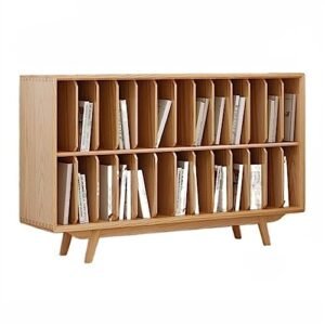 Suporte para DVD CD Rack grande para toca-discos com armazenamento de vinil, console de armazenamento de discos de madeira com 26 gabinetes, mesa de gravação de CD estável para sala de estar, quarto (Equipamentos)