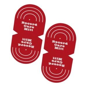 Generic 2x Luvas Antiestáticas para Limpeza de Discos de - Leves e Resistentes para Manusear Discos e Evitar Sujar os Dedos, Vermelho (Equipamentos)