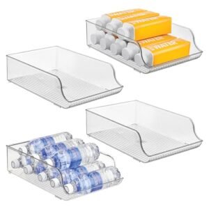 Organizador de garrafa de água iDesign para geladeira - conjunto de 4 - transparente (Cervejas)
