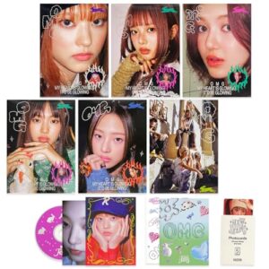 [OMG] 1st Single Album (Message Card ver. / Random) Out Box + Message Cards + Photobook + Lyrics + CD + Photocards + Sticker + 3 Extra Photocards K-POP Sealed Album - NewJeans (CDs)