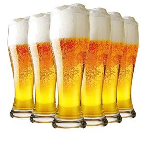 Caneca de cerveja Ecentaur Pilsner para copos de cerveja clássicos para beber, copos de cerveja, copos de cerveja, pub, barra de bebidas, conjunto de 6 copos (Cervejas)