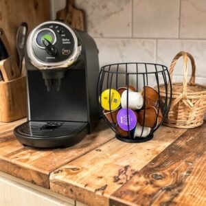 Porta Cápsulas de Café Universal – Organizador para Nespresso, Dolce Gusto e Três Corações (PRETO) (Café)