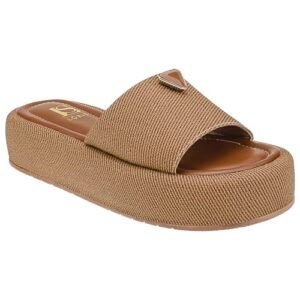 Tamanco Feminino Flatform Plataforma Fashion Confort Lóris Shoes 043-001 (Caramelo, BR, Adulto, Numérico, 38) (Café)