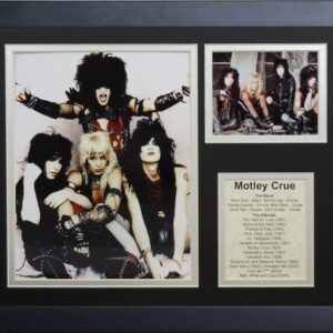 Legends Never Die Colagem de fotos emoldurada Motley Crue, 28 x 35 cm (CDs)