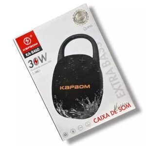 Kapbom Caixa de Som Bluetooth KA-8460, 30W, Impermeável, HiFi Estéreo (Equipamentos)