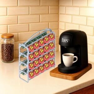 Suporte Porta 40 Cápsulas Café Três Corações (Branco) (Café)