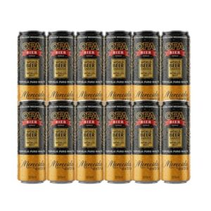 Pack 12 unidades Cerveja Puro Malte Merecida Extra teor 5% 350ml Premiada no World Beer Awards 2025 (melhor cerveja Pilsen do mundo no estilo Czech Style Pale) (Cervejas)
