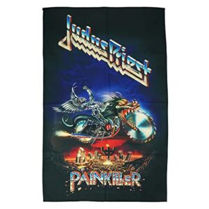 Raz Judas Priest Painkill Fabric Poster Flag Black (Discos de Vinil)