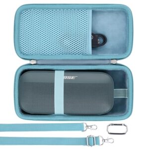 khanka Capa de viagem para alto-falante portátil Bose SoundLink Flex 2ª geração/Bose SoundLink Flex Bluetooth, somente capa (azul) (Equipamentos)