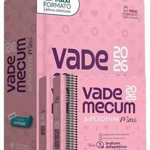 Vade Mecum JusPodivm Maxi - Capa Rosa (2026) - EQUIPE JUSPODIVM (Vinhos)