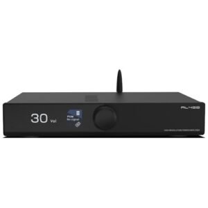 SMSL AL400 All-in-One Hi-Fi Decodificador/pré-amplificador/amplificador de potência de fono TPA3255 amp e chip dac CS43141 Full MQA, MM e MC Cartucho HDMI (eARC), para TV Home Theater, Subwoofer (Equipamentos)