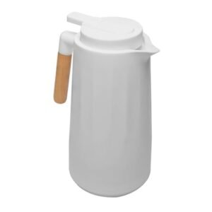 LYOR - Garrafa Térmica New Unique 1L Branca Plástico - Mantém Bebida Quente ou Fria de 08-12 Horas (Café)