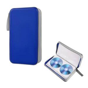 ZNDAW Capa de DVD para carro, organizador de CD com capacidade para 96 unidades, suporte de armazenamento de DVD de plástico rígido, organizador de carteira de armazenamento de disco de CD para (CDs)