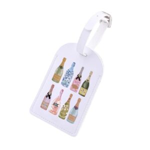 Etiqueta de bagagem temática borbulhante para amantes de champanhe para bebedouros e champanhe, Etiqueta de vinho (Vinhos)