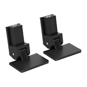 2 peças de dobradiças para toca-discos, dobradiça de plástico ABS à prova de ferrugem para LP60X com suporte de 45 graus para proteção contra poeira (Equipamentos)