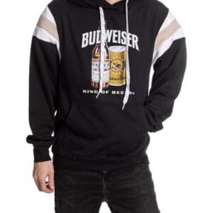 Calhoun Budweiser Moletom com capuz retrô King of Beers Varsity, multicor, M (Cervejas)