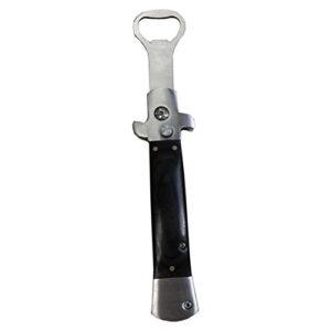 Caliber Gourmet Abridor de garrafas Switchblade para cerveja, refrigerante, bartender suprimentos, festas na porta traseira – Preto (Cervejas)