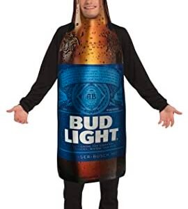 Fantasia de cerveja Anheuser-Busch Bud Light Bottle, tamanho único adulto (Cervejas)