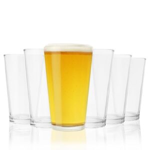 TRUE - Copos de Cerveja, Bar e Refrigerante, Vidro, 473 ml, Conjunto de 6 (Cervejas)