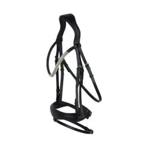 HORZE Somerset Fancy Show Bridle – Preto – Warmblood (CDs)