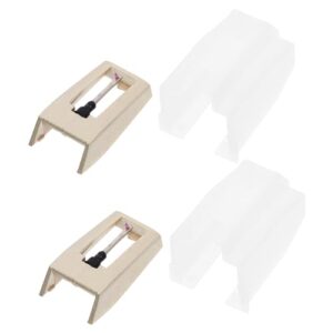 Totority 2 peças para atualizar seu toca-discos, agulha de substituição para toca-discos, caneta Stylus para coleção de vinil (Equipamentos)