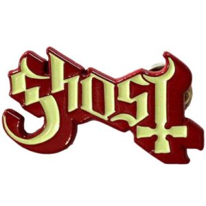 Logotipo Ghost Band Red Shadow Pin Badge Tamanho Único (CDs)