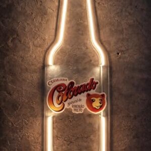 Kazaa Decor Painel Luminoso Neon Led Colorado Beer Cerveja Luminária Bar Acrílico 3mm 49x14cm (Cervejas)