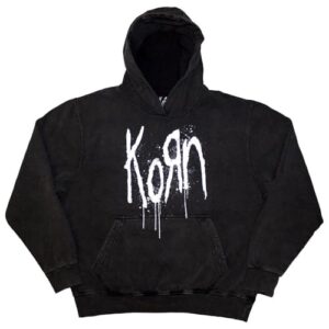 Rock Off officially licensed products Moletom masculino com capuz Korn Still A Freak Stone Wash cinza carvão, Cinza carvão, M (CDs)