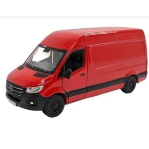 POWER TOYS Miniatura M e r c e d e s B e n z S p r i n t e r Furgão Metal 1:48(SPRINTER VERMELHA12) (CDs)