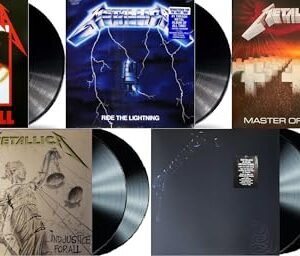 Kill Em All + Ride The Lightning + Master Of Puppets + And Justice For All + The Black Album (1983-1991: Remastered 5-Pack) - Metallica (Discos de Vinil)