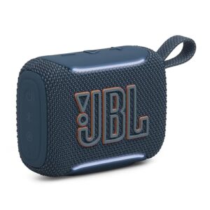 JBL Go 5 - Alto-falante ultraportátil à prova d'água e à prova de quedas com som lendário e iluminação de borda ambiente, emparelhamento estéreo instantâneo AirTouch ou vários alto-falantes (CDs)