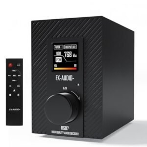 KGUSS Fx-Audio- Ds07 Dac - Es9068As Xu216 Bluetooth 5.1 Hi-Fi Full Balanced Decoder 32 Bits/768 Khz Dsd512 Native Mqa, com Controle Remoto. (Equipamentos)