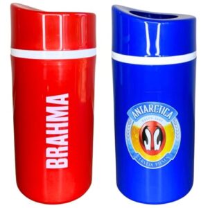 2 Porta Garrafa 600ml Suporte Camisinha Cerveja Frase Divertida Bares Festa Churrasco (Cervejas)