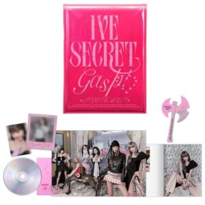 IVE - THE 4th EP [IVE SECRET] (Gasp! Ver.) Out Package + Photo Book + CD-R + Instant Photo + Photocard + 2 Pin Badges + 4 Extra Photocards - IVE (CDs)