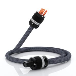 Monosaudio Cabo de Alimentação Audiófilo de Calibre 13 com 3 Pinos Em Cobre Puro, 125 V, 15 A, com Revestimento Trançado, Ideal para Alto-Falantes, Filtros de Energia, Áudio, Amplificadores (Equipamentos)