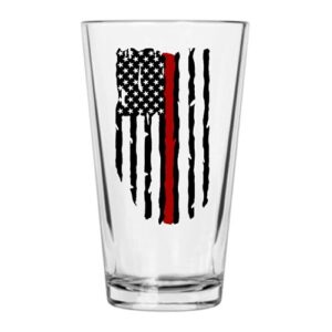 Rogue River Tactical Copo de cerveja Thin Red Line Copo de cerveja 473 ml Presente de pub para bombeiros bombeiros piada sarcástica engraçada (Linha vermelha) (Cervejas)