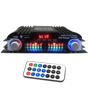 Mini amplificador de áudio HiFi Bluetooth estéreo 4.0 canais mini HiFi estéreo digital amplificador de potência (Equipamentos)