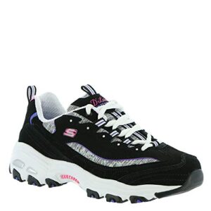 Skechers Sport D'Lites-Sparkling Rain Women's Sneaker 6 C/D US Black-Purple (CDs)