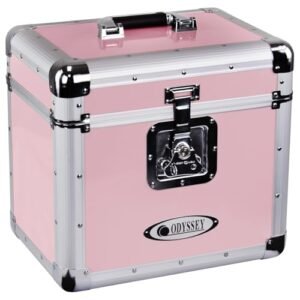 Odyssey Série Vintage Pink 30.5 cm Vinyl Records ou LP Case, comporta 70 peças (Discos de Vinil)