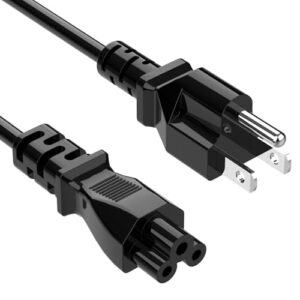 Etssembo Cabo de Alimentação de 3 Pinos para Substituição Em Monitores de Computador E Tv, Compatível com Impressoras Dell, Ibm, Hp, Asus, Sony, Samsung, Toshiba, Lenovo, Acer, Epson, Lg, Led, Lcd (Equipamentos)