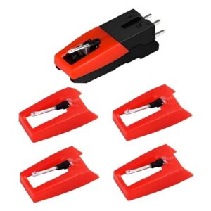 Generic Agulha para toca-discos Red Head, profissional, para reparo de toca-discos, alto desempenho, fonógrafo, fácil de instalar, acessório (Equipamentos)