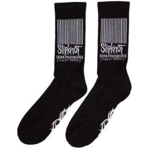 Rock Off officially licensed products Meias Slipknot com código de barras e tribal P tamanho único (CDs)